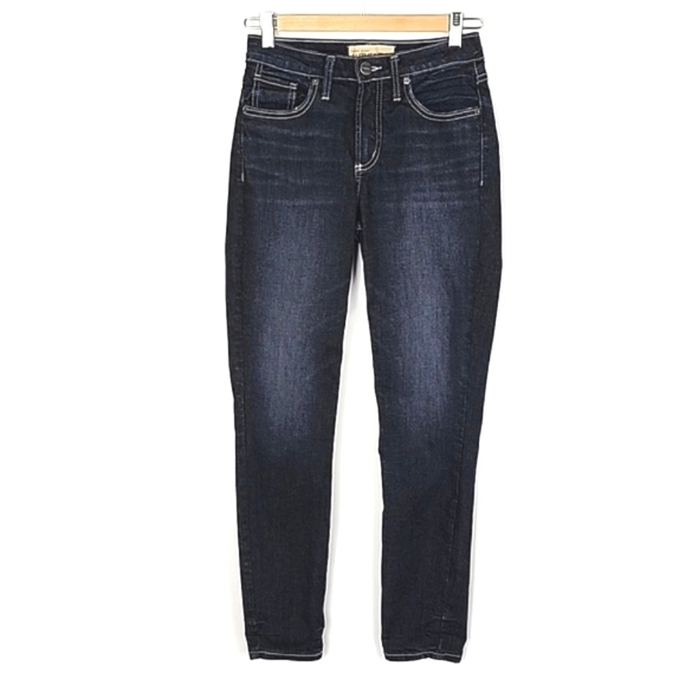 Silver Jeans Authentic The Curvy High Skinny Blue Denim W4 L27 4